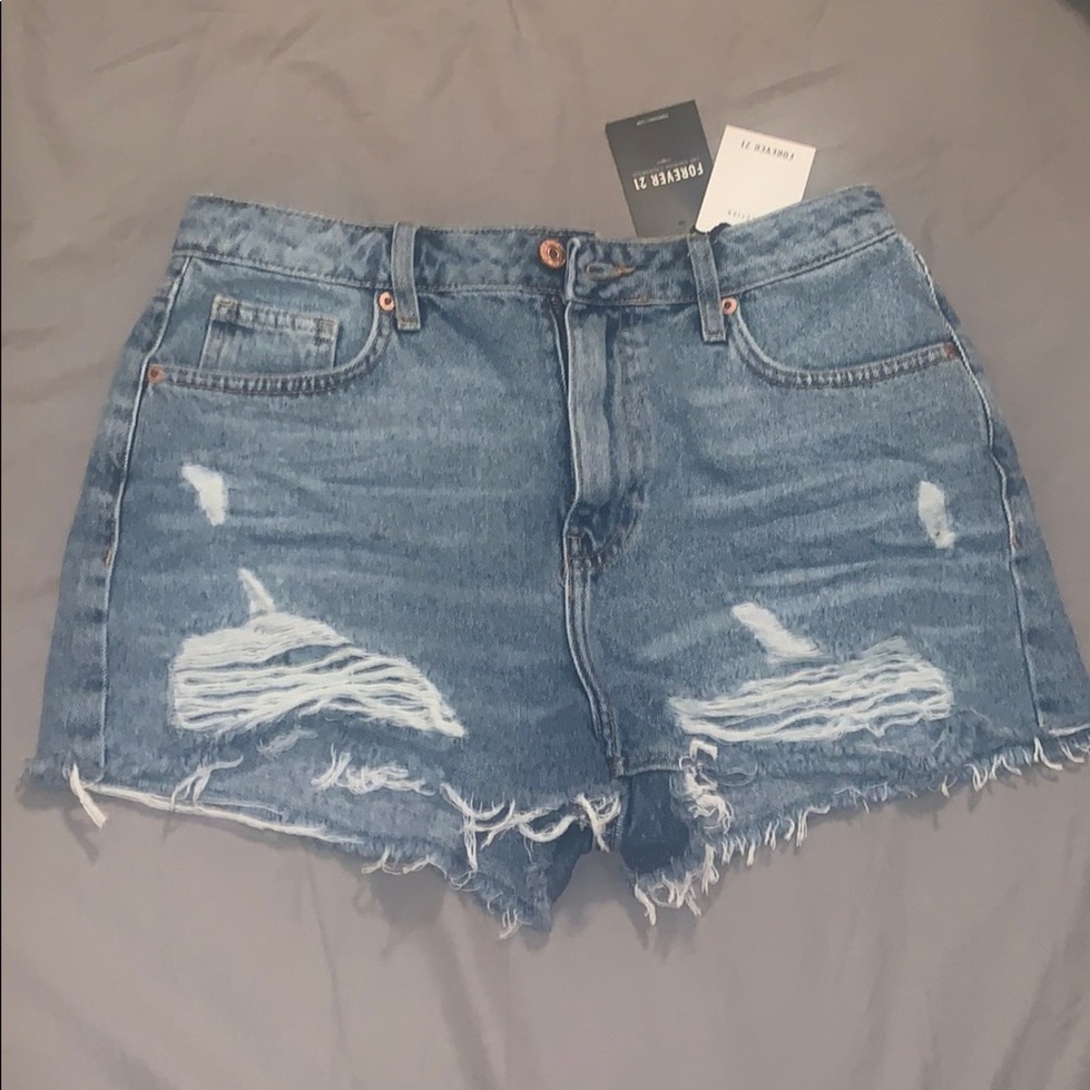 Distressed Jean Shorts